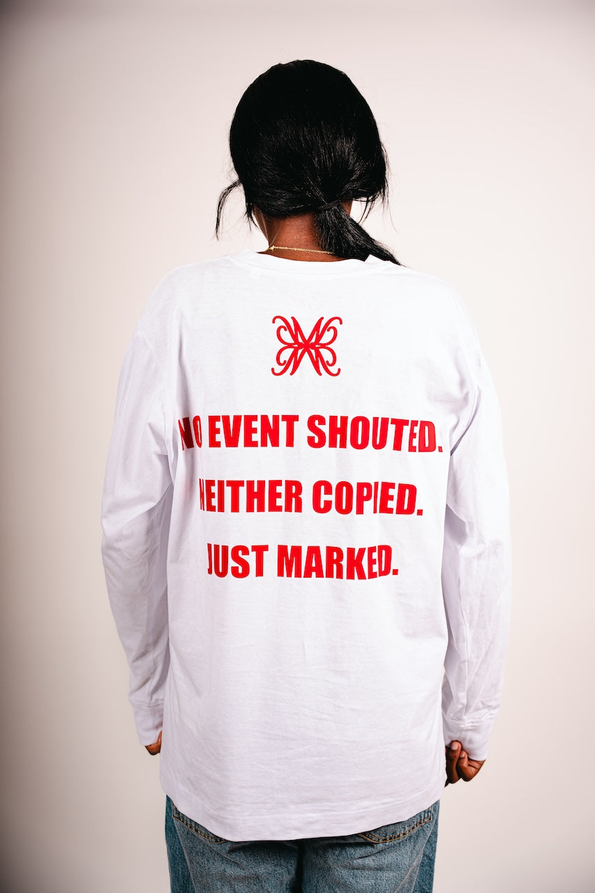 "NNJ" WHITE LONGSLEEVE