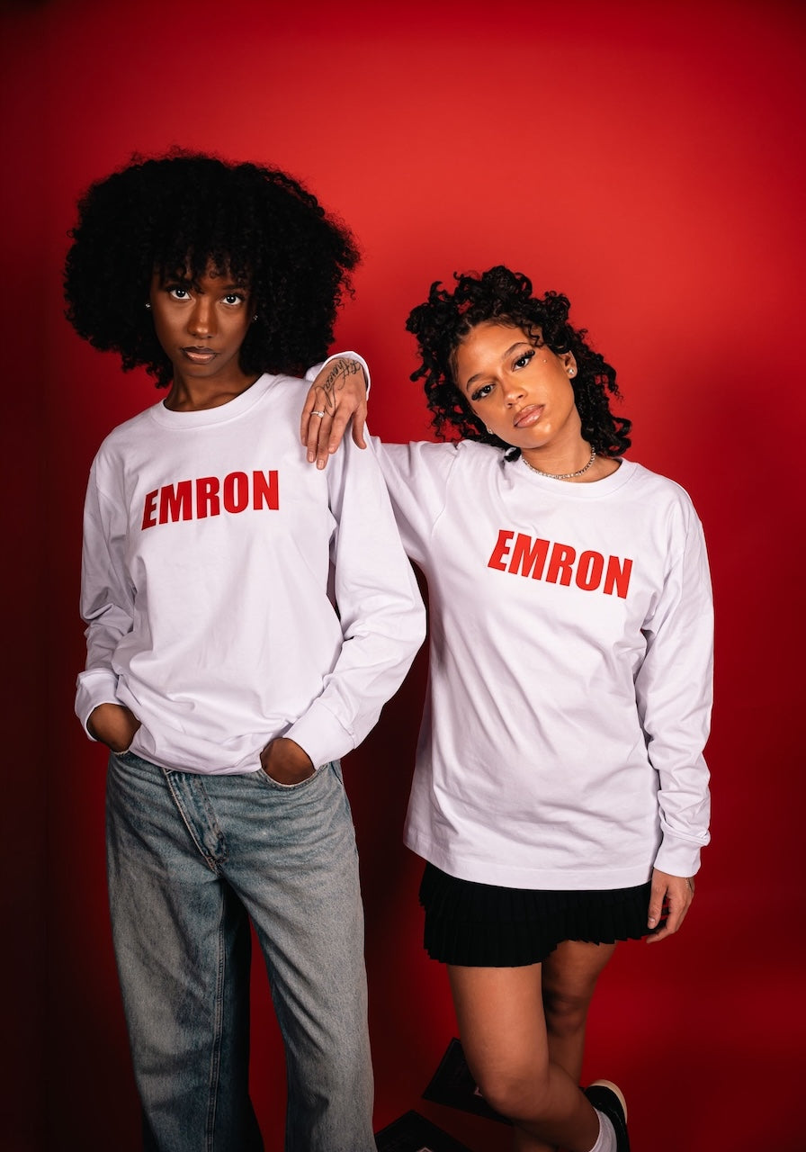 "NNJ" WHITE LONGSLEEVE