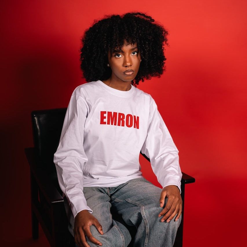 "NNJ" WHITE LONGSLEEVE